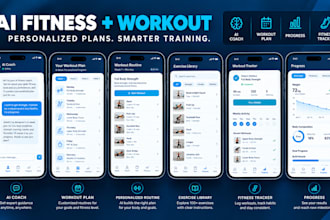 develop fitness, health app gym, workout, nutrition app, ai personal trainer app