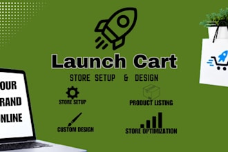 design a responsive launch cart website for your business