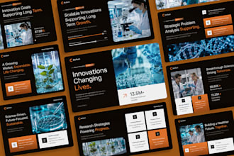 design biotech life science startup fundraising investor pitch deck gamma ai