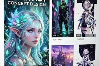 create amazing ai  art and concept i