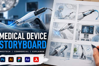 medical device storyboard, medtech commercial video, healthcare product ads