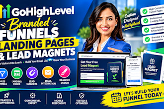 design canva gohighlevel funnels landing page and lead magnet for real estate