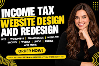design income tax website and tax website, generate income tax leads, tax leads