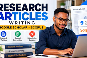 write research articles for google scholar, scopus and journal submission