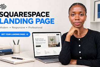 design squarespace landing page a professional squarespace landing page website