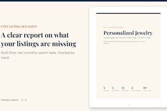 audit your etsy listings and rewrite titles and tags using keyword data
