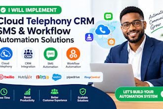 implement cloud telephony CRM SMS and workflow automation solutions
