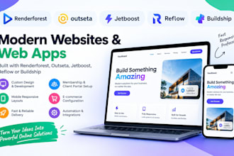 build renderforest outseta sites jetboost pages reflow buildship sites website