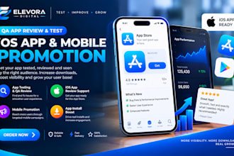 qa app review and test ios app and mobile promotion and app install