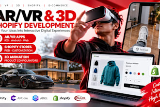 develop an augmented reality ar or VR app for ios and android