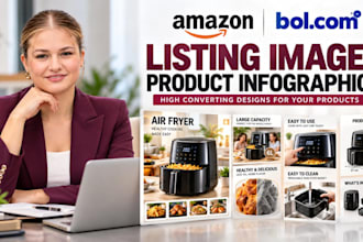 design amazon listing image product infographics bol listing image
