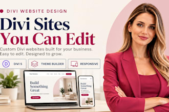 design divi website, divi landing page, divi expert, divi theme design