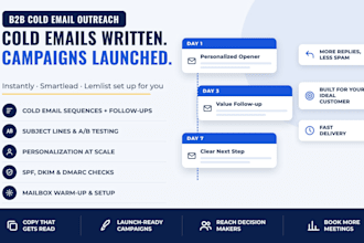 write and set up b2b cold email outreach campaigns in instantly or smartlead
