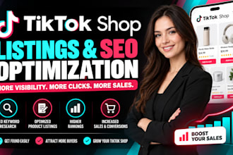 optimize tiktok shop listings and SEO for more sales