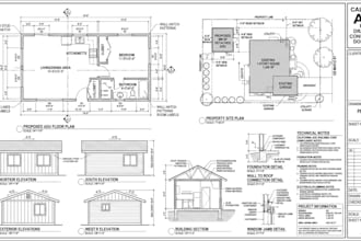 create california adu permit drawings and construction documents