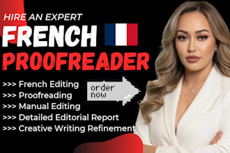 proofread and correct your french text, website, and improve french book