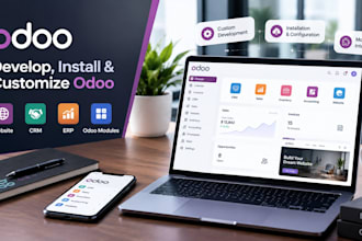 develop, install, customize odoo website crm, erp odoo modules and odoo website