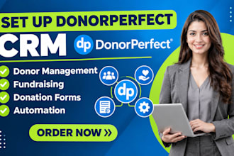 set up donorperfect crm donor management fundraising donation forms automation