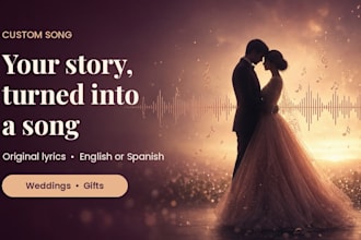 write and produce a custom personalized song in english or spanish