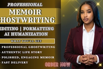 ghostwrite your memoir as a professional memoir ghostwriter