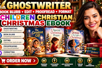 do ghostwriter blurb edit proofread format children christian christmas ebook