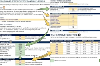 provide hourly rate calculator in excel