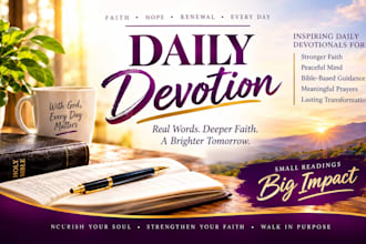 format and design christian ebook, daily devotional, prayer