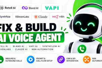 fix retell ai bland ai vapi ai synthflow ai eleven labs claude ai n8n automation