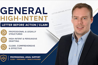 draft a UK letter before claim and UK letter before action solicitor pre actions