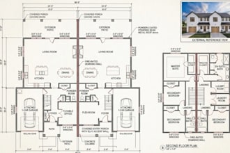 do architectural 2d floor plan, structural hvac permit ready mep drawing autocad