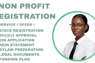 file your 501c3 paperwork, non profit registration, bylaw