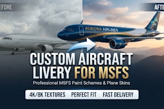 create custom aircraft livery and paint schemes for msfs