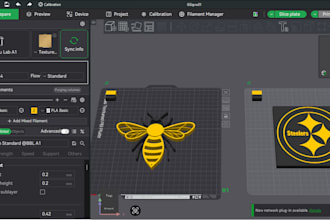slice and paint your stl file for 3d printing