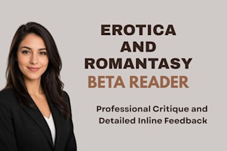 beta read critique your erotica romantasy stories with detailed inline feedback