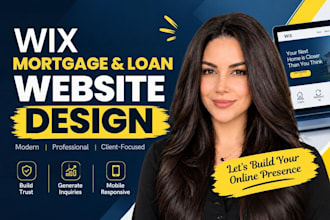wix website for mortgage brokers website design loan consultant website design
