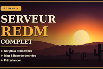 give you full redm server with discord server