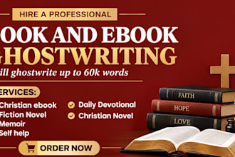 be your christian ebook ghostwriter book writer and daily devotional creator