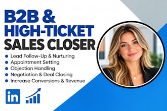 b2b sales closer high ticket sales closer sales representative sales person