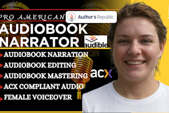 be your audiobook narrator, acx audiobook, fiction novel, character voiceover