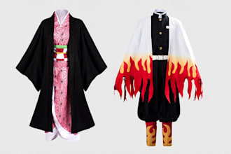 sew custom cosplay costume anime cloth design fabric cosplay coat fashion design