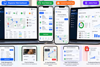 build a custom b2b logistics tracking app for dispatchers local delivery drivers