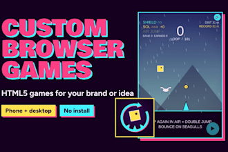 build a custom HTML5 browser game for your brand or idea