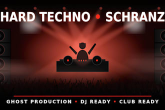 be your ghost producer for hard techno, schranz, bounce or groove banger