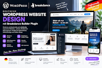 german wordpress website design using responsive breakdance builder plugin