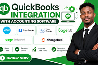 integrate quickbooks online xero freshbooks zoho books sage 50 intacct chargebee