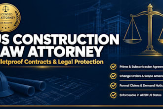 draft a professional US construction contract as a licensed attorney