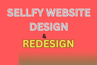 do sellfy website design and redesign website
