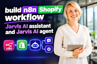 build n8n shopify workflow automation jarvis ai assistant and jarvis ai agent