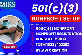 do 501c3 non profit registration for ngo church charity, reinstate revoked 501c3
