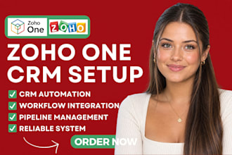 zoho one expert, setup zoho crm automation workflow zoho analytics books people